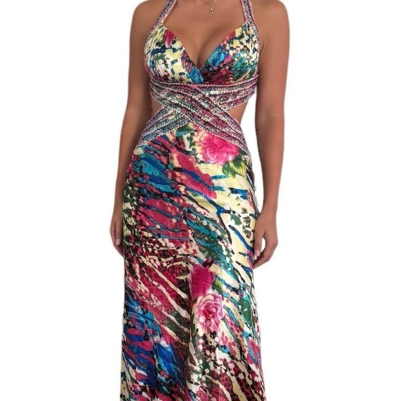 Multicolor Caché dress - Picture 2 of 8